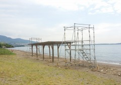 関の江海水浴場監視台